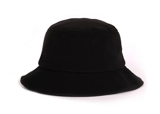 black terry bucket hat