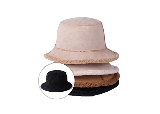 fluffy bucket hat