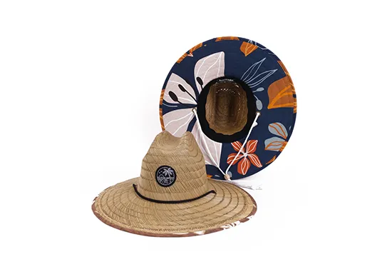 custom straw beach hats