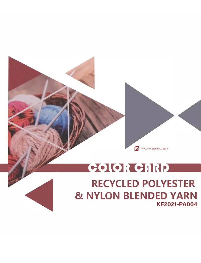 KF2021-PA004 poliéster reciclado & fio de nylon