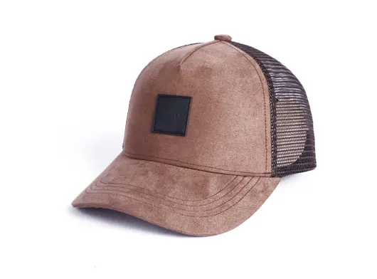 Chapéus de camionista de malha de camurça personalizado