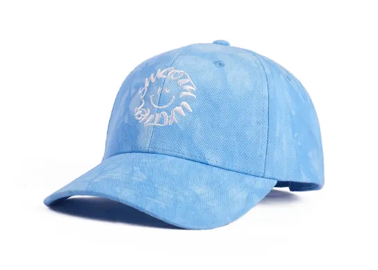 blue tie dye baseball cap