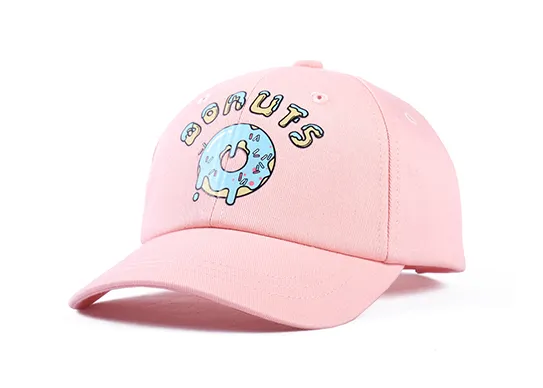 light pink kids baseball cap