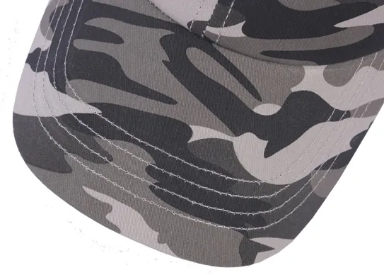 print grey baseball cap