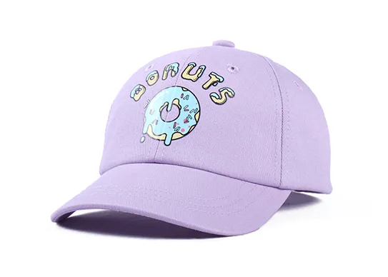 purple kids baseball cap
