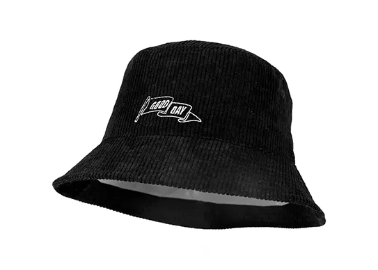 Chapéus de balde de veludo bordado personalizado