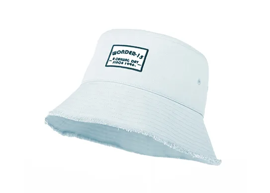 light blue denim bucket hat