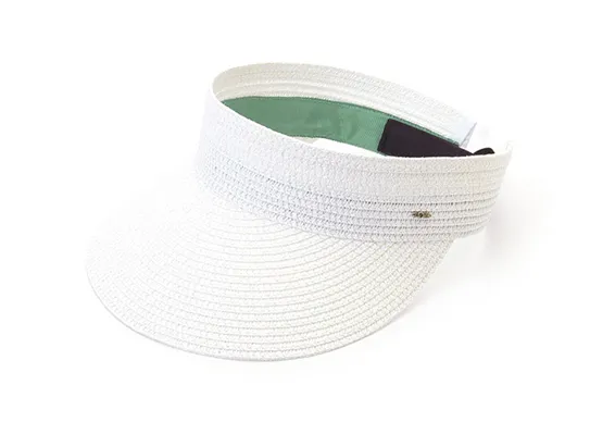 white sun visor