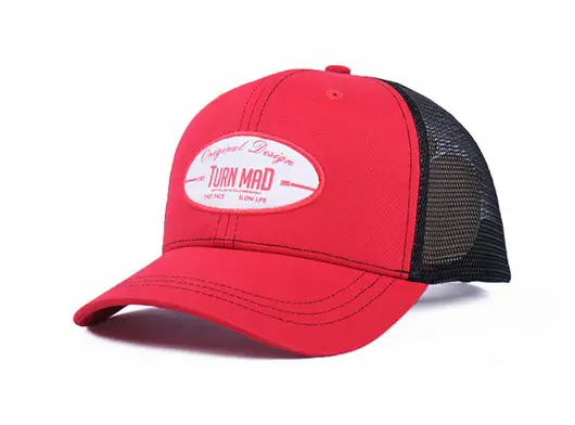 red mesh trucker hats for men