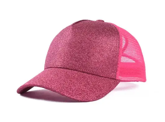 rose ponytail trucker hat