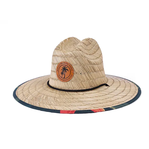 straw hat custom logo