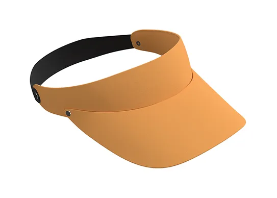 orange and black sun visor