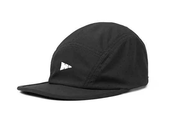 black polyester camper cap