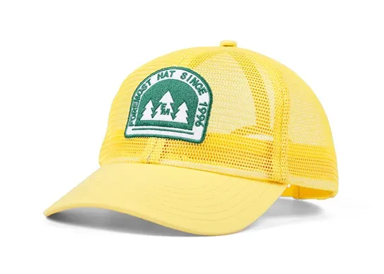 yellow all mesh trucker hat