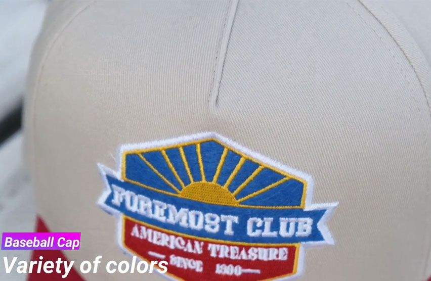 Logotipo bordado personalizado ajustável 5 painel perfil médio dois tons bonés de beisebol esportivos chapéus