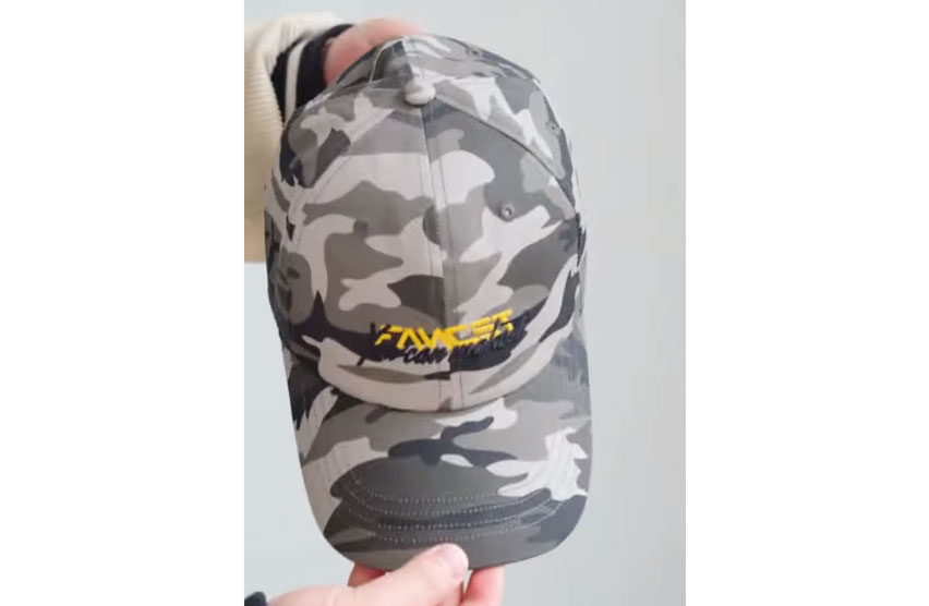 Boné de beisebol com estampa de camuflagem personalizada 100% algodão