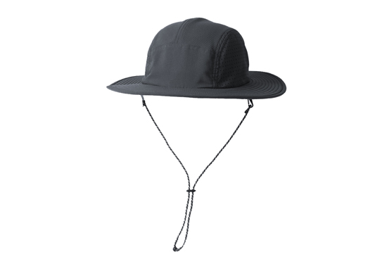wide brim bucket hat with string