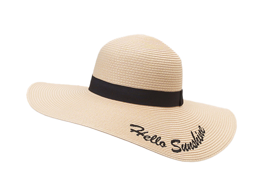 custom embroidered straw hat